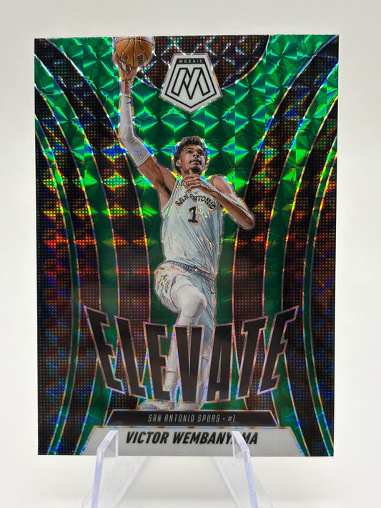 2024 Panini Mosaic Elevate#11 Victor Wembanyama Green Mosaic FRENLY BRICKS - Open 7 Days