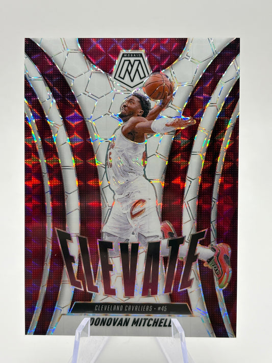 2024-25 Panini Mosaic - Elevate Donovan Mitchell #5 Mosaic Prizm 30/30 Book End FRENLY BRICKS - Open 7 Days