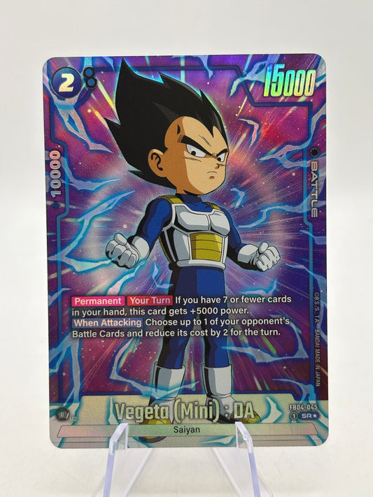 Dragon Ball Super Fusion World - Vegeta (Mini) : DA FB04-045 SR* Alt Art - photo 1