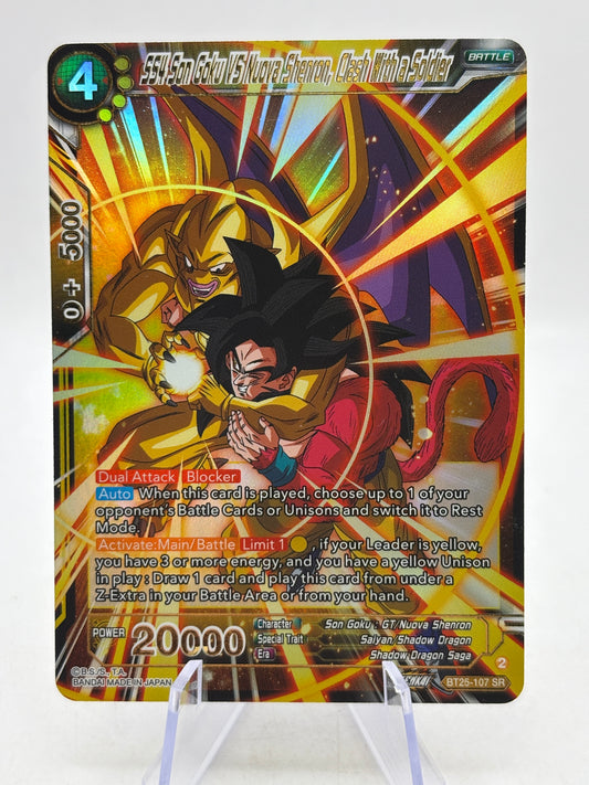 Dragon Ball Super Masters - SS4 Son Goku Vs Nuova Shenron BT25-107 SR - photo 1