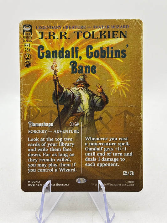 Magic The Gathering - Gandalf, Goblins Bane Mythic 0242 HOB Full Art - photo 1