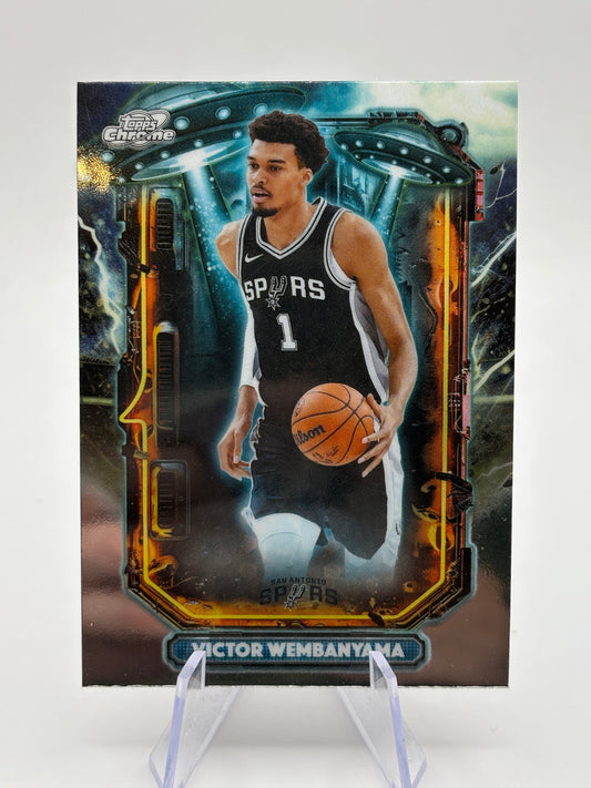 Victor Wembanyama 2025-26 Topps Chrome Cosmic Extraterrestrial ET-7 Insert FRENLY BRICKS - Open 7 Days