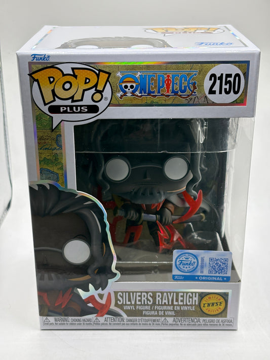 Funko POP! Plus One Piece #2150 Silvers Rayleigh Limited Chase FRENLY BRICKS - Open 7 Days