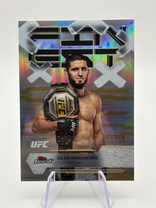 2025 Topps Finest UFC Islam Makhachev Common Refractor /25 FRENLY BRICKS - Open 7 Days