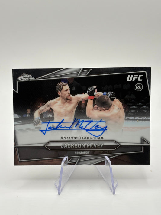 Jackson McVey 2026 Topps Chrome UFC RC Auto Rookie Autograph BAV-JV FRENLY BRICKS - Open 7 Days