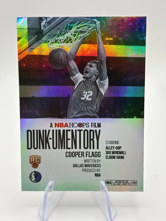 2025-26 Topps Hoops Cooper Flagg RC Rookie Dunk Umentory Silver FRENLY BRICKS - Open 7 Days