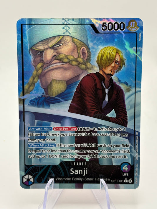 One Piece OP12 Sanji Alternate Art OP12-041 Leader FRENLY BRICKS - Open 7 Days