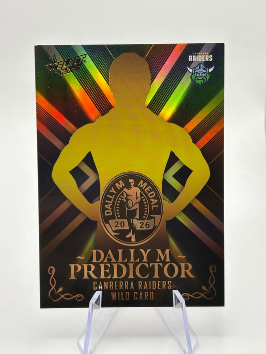 Select 2026 NRL League Heroes Dally M Predictor Gold /270 Raiders Wild Card (1) FRENLY BRICKS - Open 7 Days