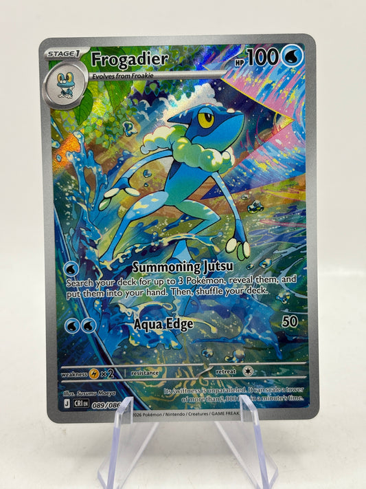 Pokemon TCG Chaos Rising - Frogadier 089/086 Illustration Rare NM FRENLY BRICKS - Open 7 Days