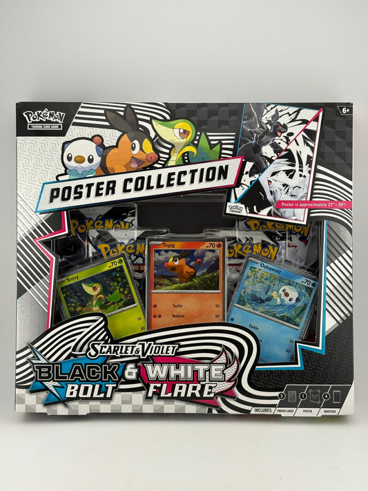 Pokemon TCG Scarlet Violet Black Bolt White Flare Poster Collection Sealed FRENLY BRICKS - Open 7 Days
