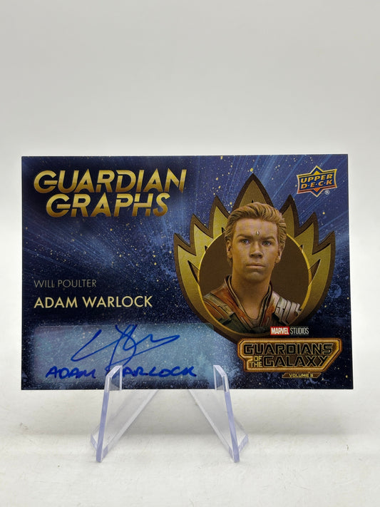 2024 UD Guardians of Galaxy Vol 3 ADAM WARLOCK by WILL POULTER AUTO #ggh-wp FRENLY BRICKS - Open 7 Days