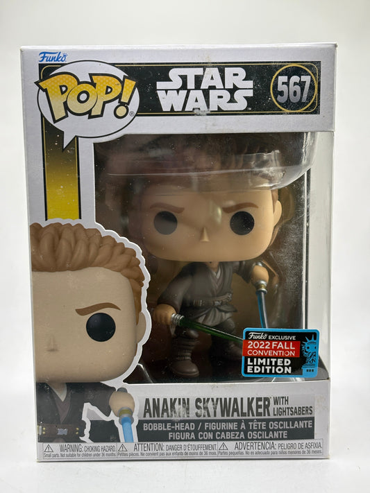 Funko POP! Star Wars #567 Anakin Skywalker with Lightsabers 2022 Fall FRENLY BRICKS - Open 7 Days