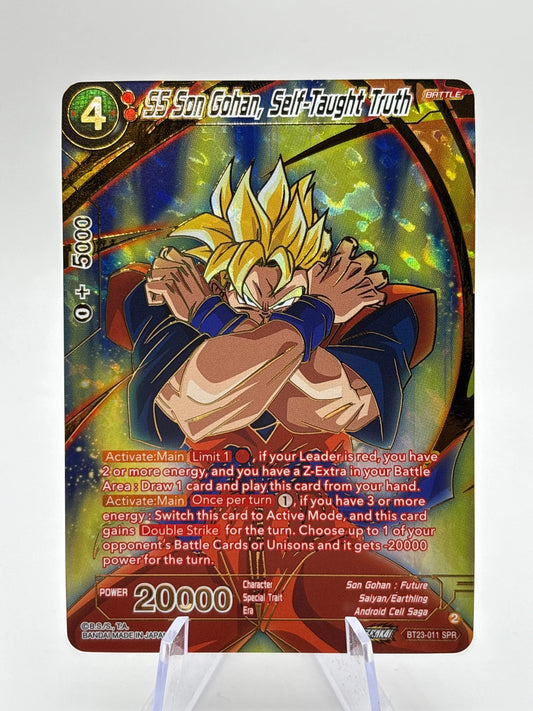 Dragon Ball Super Masters - SS Son Gohan, Self-Taught Truth BT23-011 SPR (1) FRENLY BRICKS - Open 7 Days