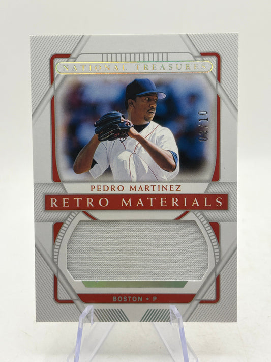 2021 Panini National Treasures Pedro Martinez Retro Materials /10 FRENLY BRICKS - Open 7 Days