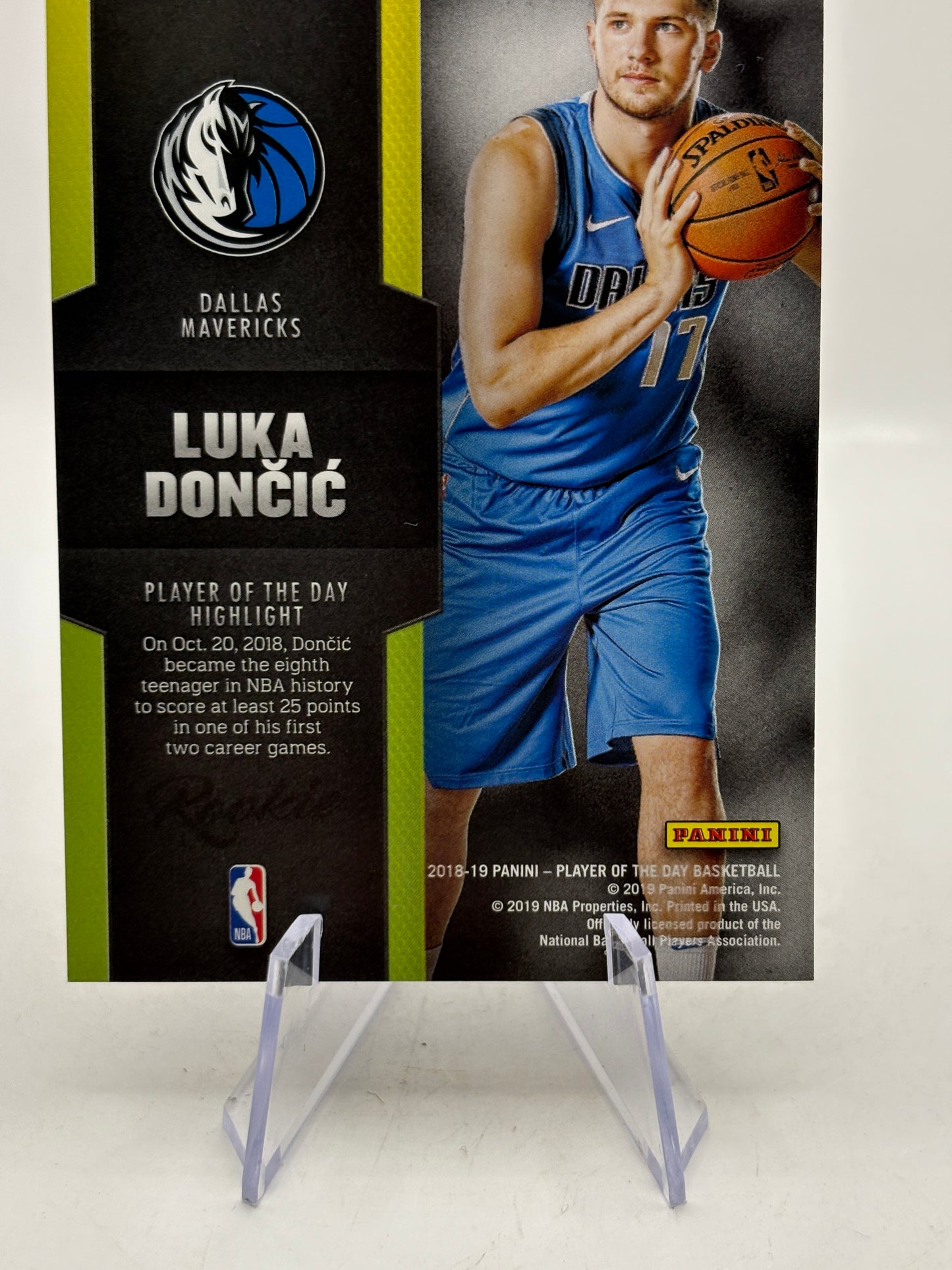 2018-19 Panini Player of the Day - RC3 Luka Doncic Rookie