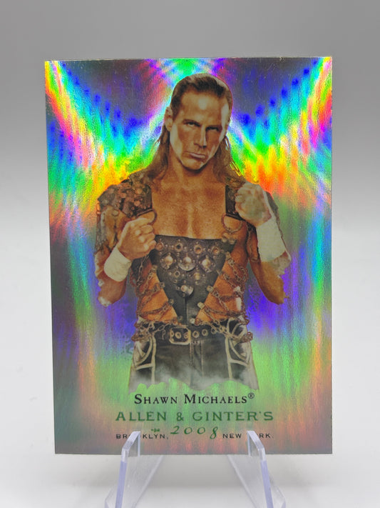 2008 Topps Chrome Heritage III WWE #5 Shawn Michaels Allen & Ginter SILVER REFRACTOR FRENLY BRICKS - Open 7 Days