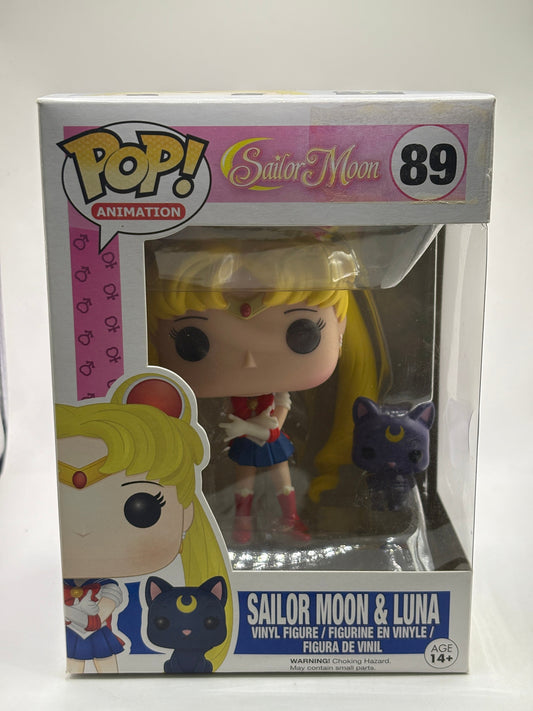 Funko POP! Animation Sailor Moon #89 Sailor Moon & Luna Vinyl Figure FRENLY BRICKS - Open 7 Days