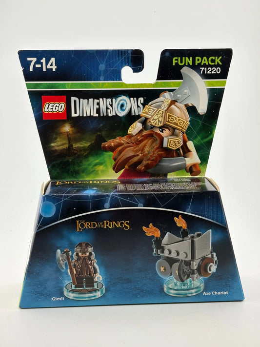 Lego Dimensions Fun Pack 71220 Lord of the Rings Gimli & Axe Chariot New Sealed FRENLY BRICKS - Open 7 Days