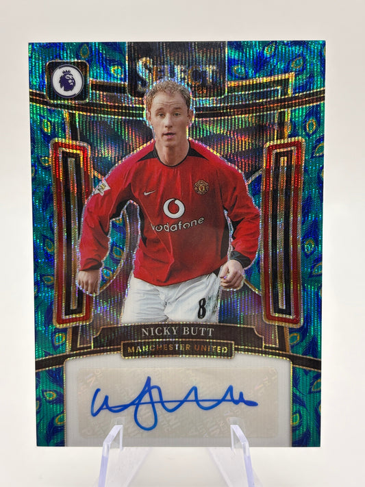 2023-24 Panini Select Premier League - Nicky Butt Auto Peacock FRENLY BRICKS - Open 7 Days