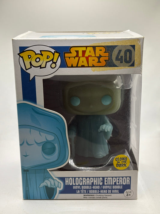 Funko POP! Star Wars #40 Holographic Emperor Glow Vinyl Bobble-Head FRENLY BRICKS - Open 7 Days