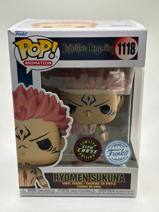 Funko POP! Animation Jujutsu Kaisen #1118 Ryomen Sukuna Limited Glow Chase FRENLY BRICKS - Open 7 Days