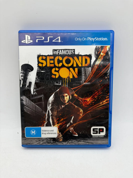 Sony Playstation 4 - Infamous Second Son Video Game with Manuals FRENLY BRICKS - Open 7 Days