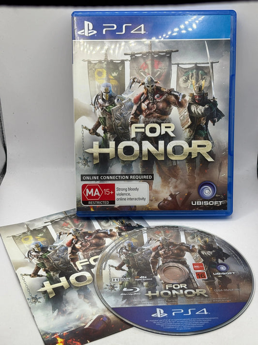 Sony Playstation 4 For Honor Video Game with Manual FRENLY BRICKS - Open 7 Days