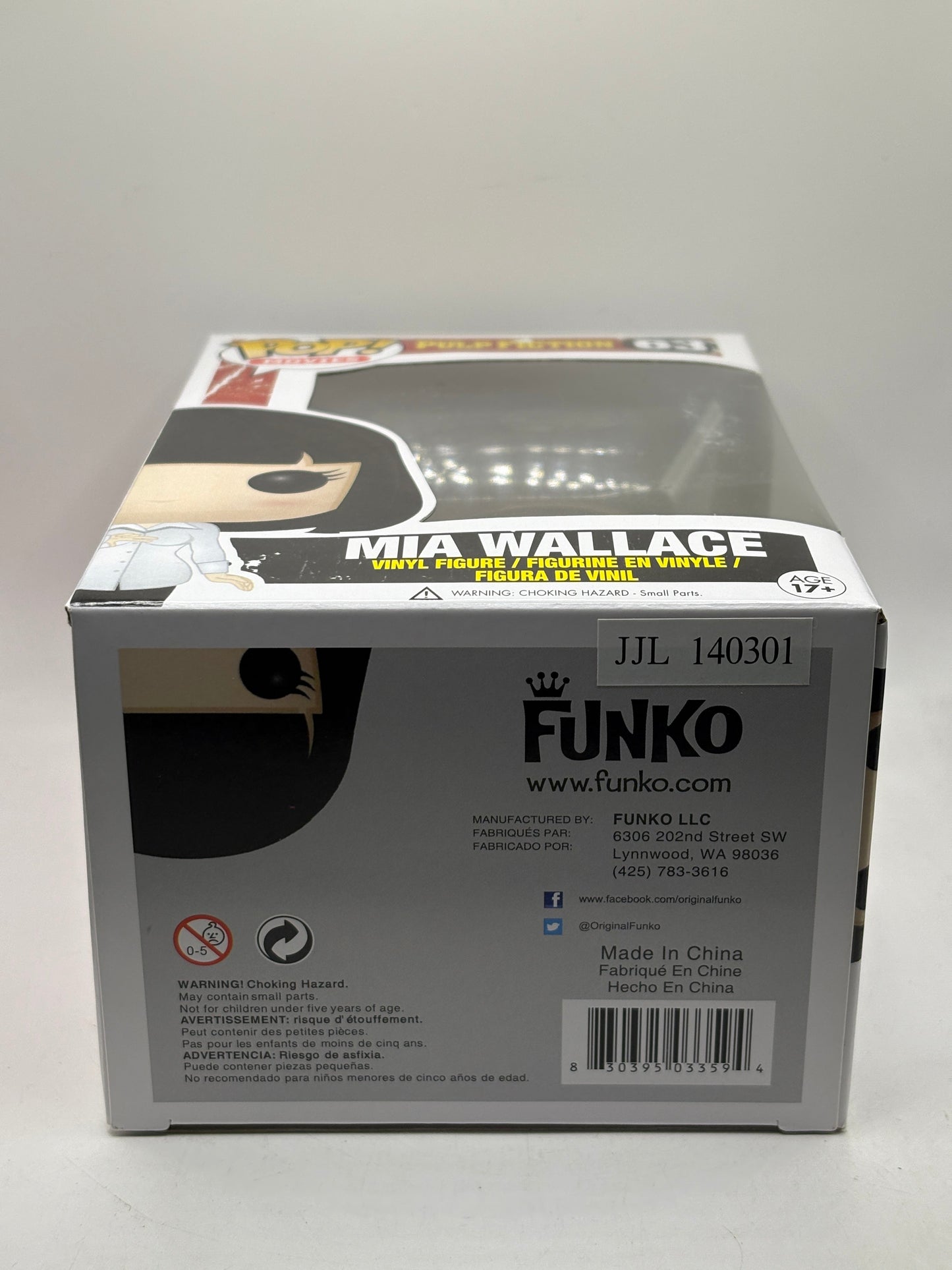 Funko POP! Movies Pulp Fiction #63 Mia Wallace Vinyl Figure FRENLY BRICKS - Open 7 Days