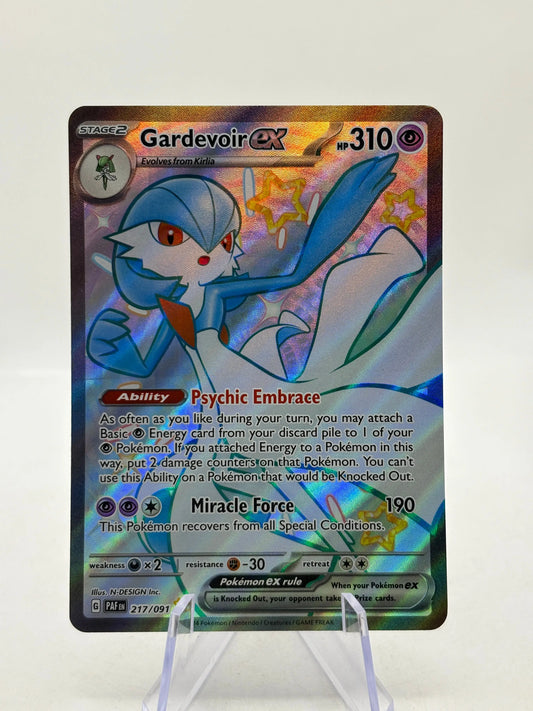 Pokemon TCG Paldean Fates - Gardevoir EX 217/091 Full Art Shiny NM FRENLY BRICKS - Open 7 Days