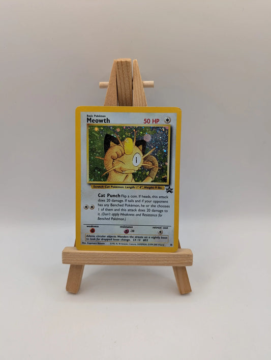 Meowth #10 GB PROMO 10 Black Star WOTC Wizards Coast HOLO 1999 Card FRENLY BRICKS - Open 7 Days