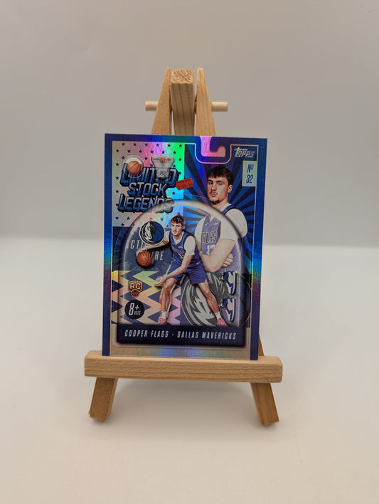 2025-26 Topps Basketball Cooper Flagg Limited Stock Legends #LST-1 RC Mavericks FRENLY BRICKS - Open 7 Days