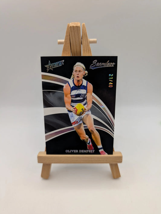 2025 Select AFL Seamless OLIVER DEMPSEY Black Foil /40 #B53 FRENLY BRICKS - Open 7 Days