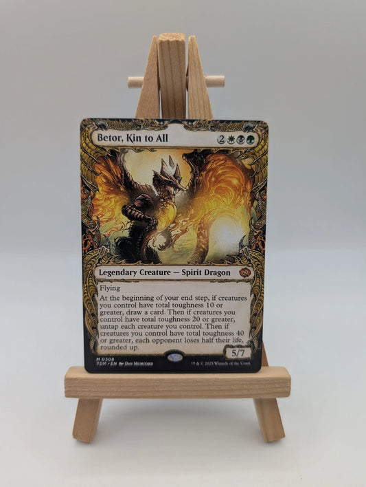MTG - Betor, Kin to All-Spirit Dragon Borderless, Regular TDM - MYTHIC 0308 FRENLY BRICKS - Open 7 Days