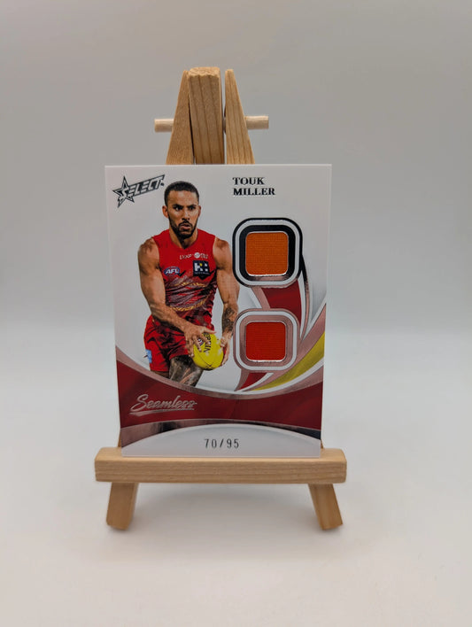 2025 Select AFL Seamless Solo Patch Touk Miller 18 /95 FRENLY BRICKS - Open 7 Days