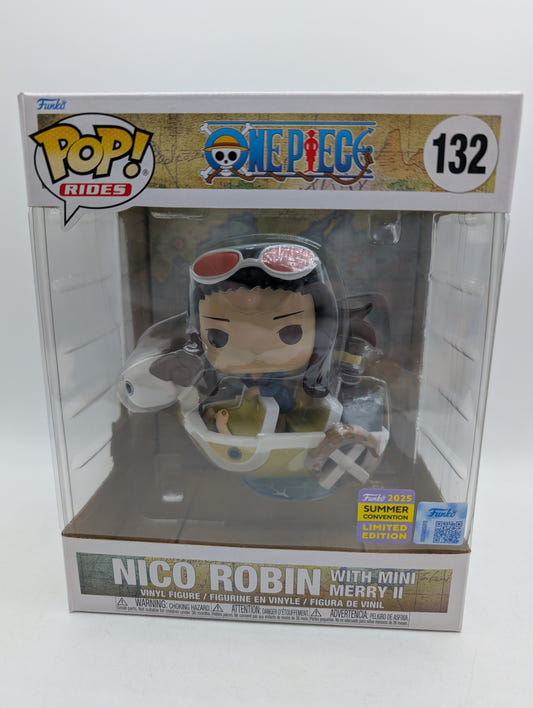 Funko POP! One Piece Nico Robin with Mini Merry II #132 2025 Summer Con
