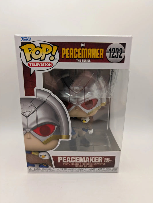 Peacemaker: The Series Peacemaker with Eagly Pop! Vinyl Figure #1232 OE FRENLY BRICKS - Open 7 Days
