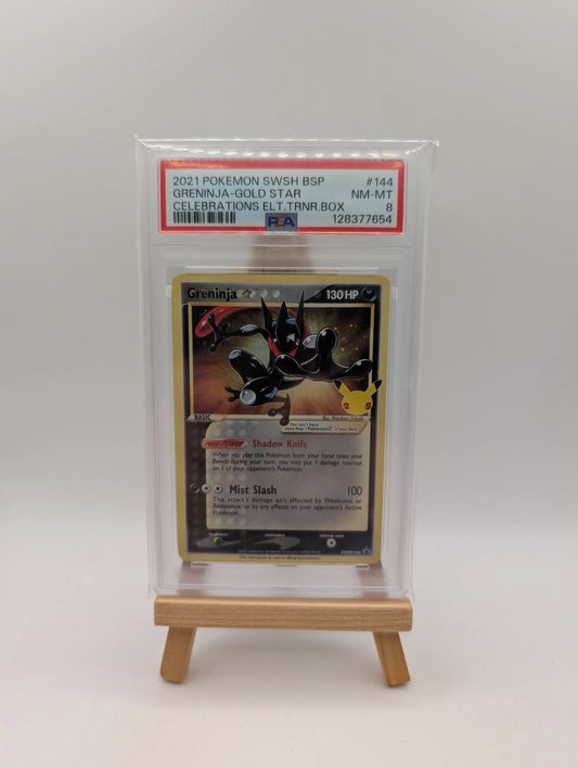 Greninja-gold Star 144 Celebrations Elite Trainer Box Pokemon PSA 8 FRENLY BRICKS - Open 7 Days