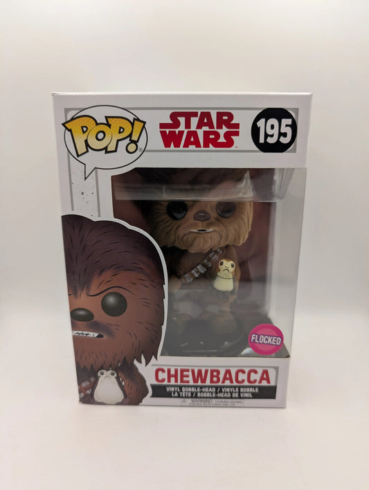 FUNKO POP! Chewbacca #195 Star Wars Movies Flocked Vinyl Figure FRENLY BRICKS - Open 7 Days