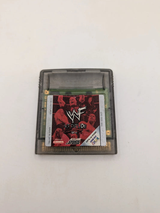 Nintendo GameBoy Color Spiel WWF Attitude Wrestling Gut #236 AUS FRENLY BRICKS - Open 7 Days