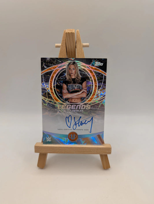 2025 Topps WWE Universe Stacy Keibler Legends On Card Auto Orange /25 FRENLY BRICKS - Open 7 Days