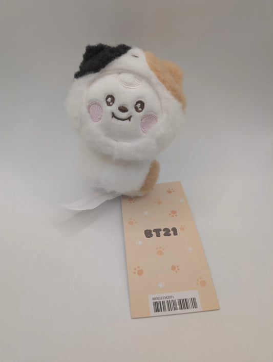 BT21 Baby Chimmy More Fluffy Calico Cat Plush Keychain - Official LINE Friends FRENLY BRICKS - Open 7 Days