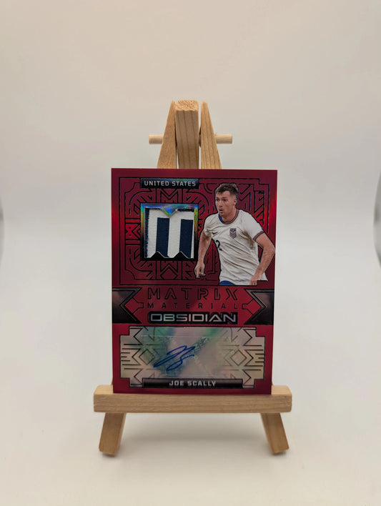 2024-25 Panini Obsidian Soccer JOE SCALLY 1/1 One of One Auto Patch USA US FRENLY BRICKS - Open 7 Days