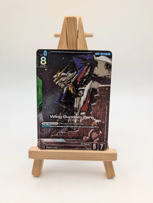 Gundam Card Game Newtype Rising Wing Gundam Zero GD01-024 LR+ Holo foil FRENLY BRICKS - Open 7 Days