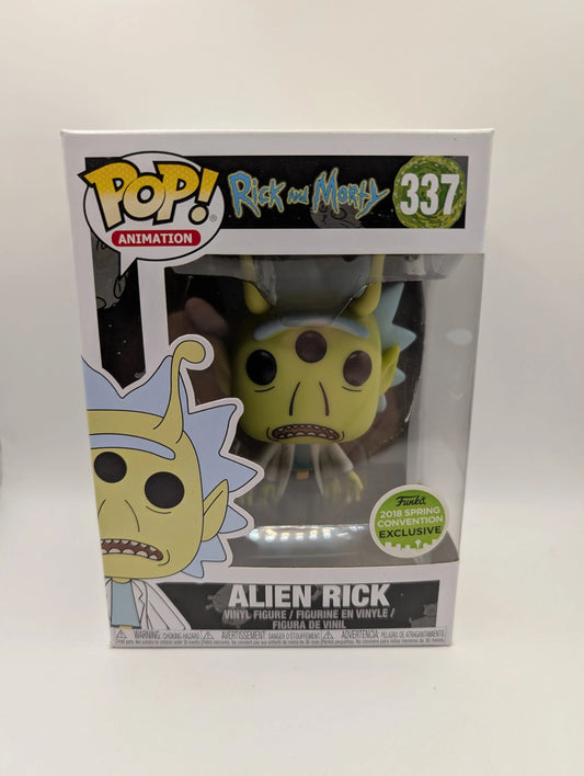 Funko Pop! Alien Rick #337 Rick & Morty 2018 Spring Convention Exclusive Vaulted FRENLY BRICKS - Open 7 Days