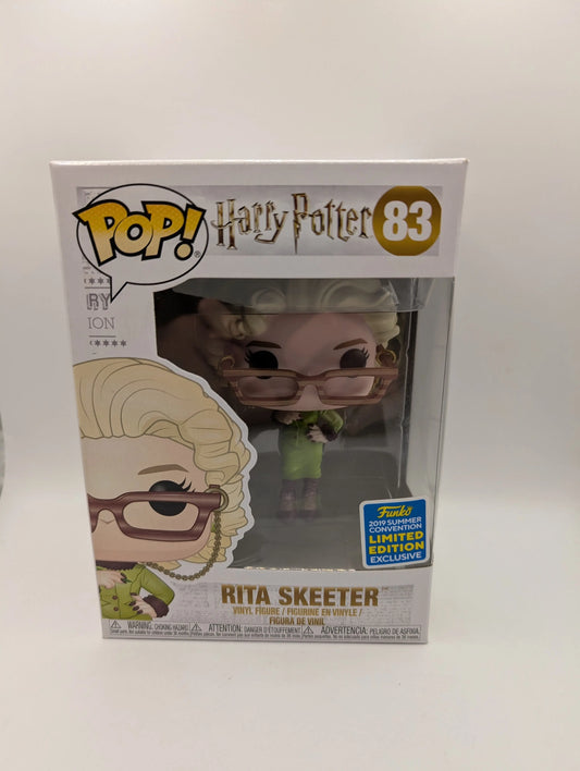 Rita Skeeter Funko Pop #83 Harry Potter 2019 Summer Exclusive FRENLY BRICKS - Open 7 Days