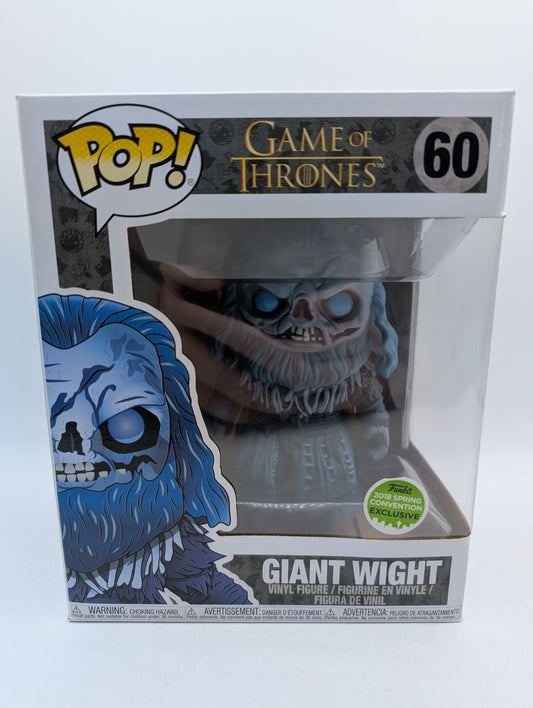 Funko POP! Game of Thrones Giant Wight #60 2018 Spring Con Exclusive