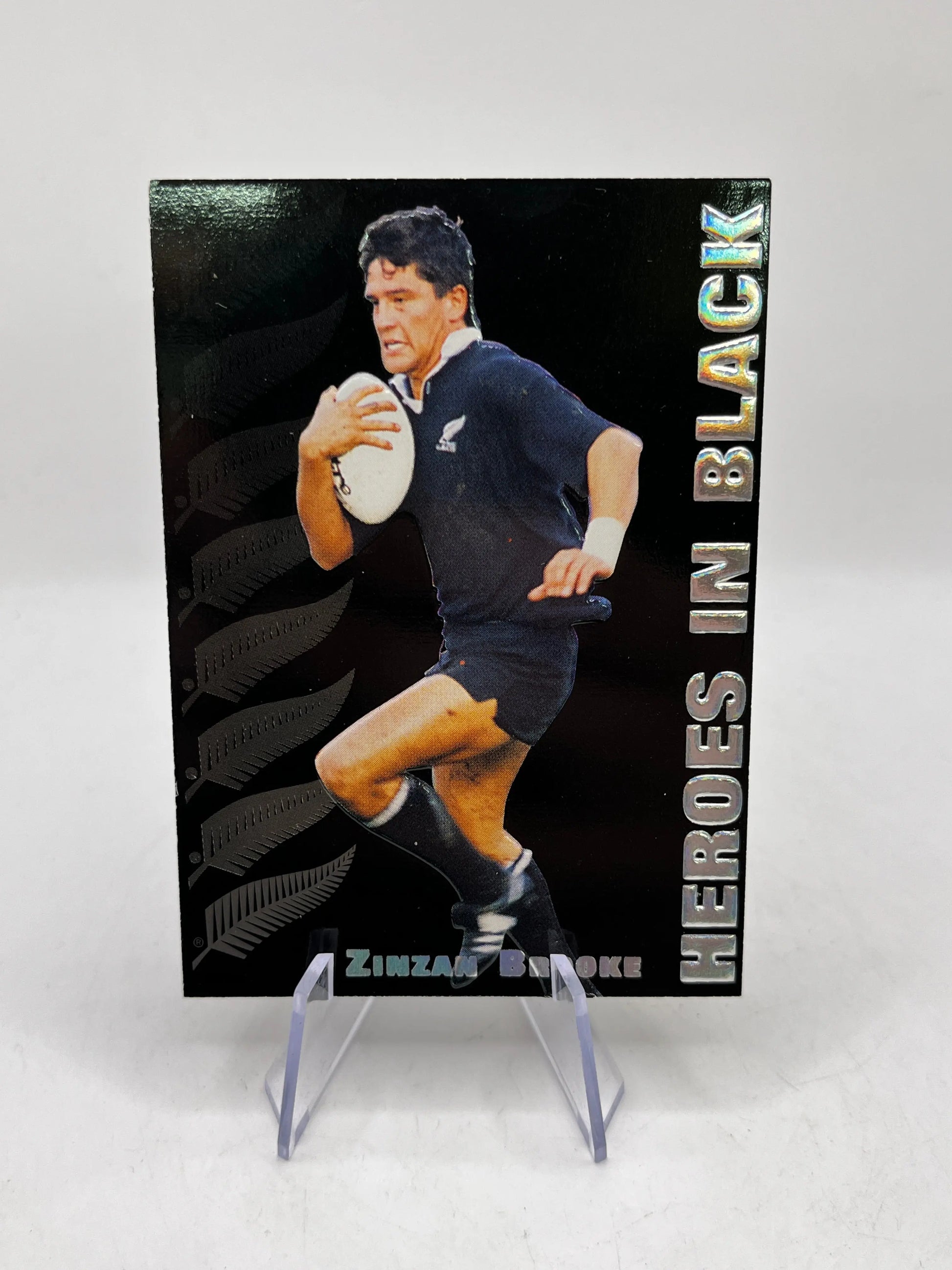 Zinzan Brooke - 1995 Dynamic Marketing All Blacks -  Heroes In Black - H2 FRENLY BRICKS - Open 7 Days