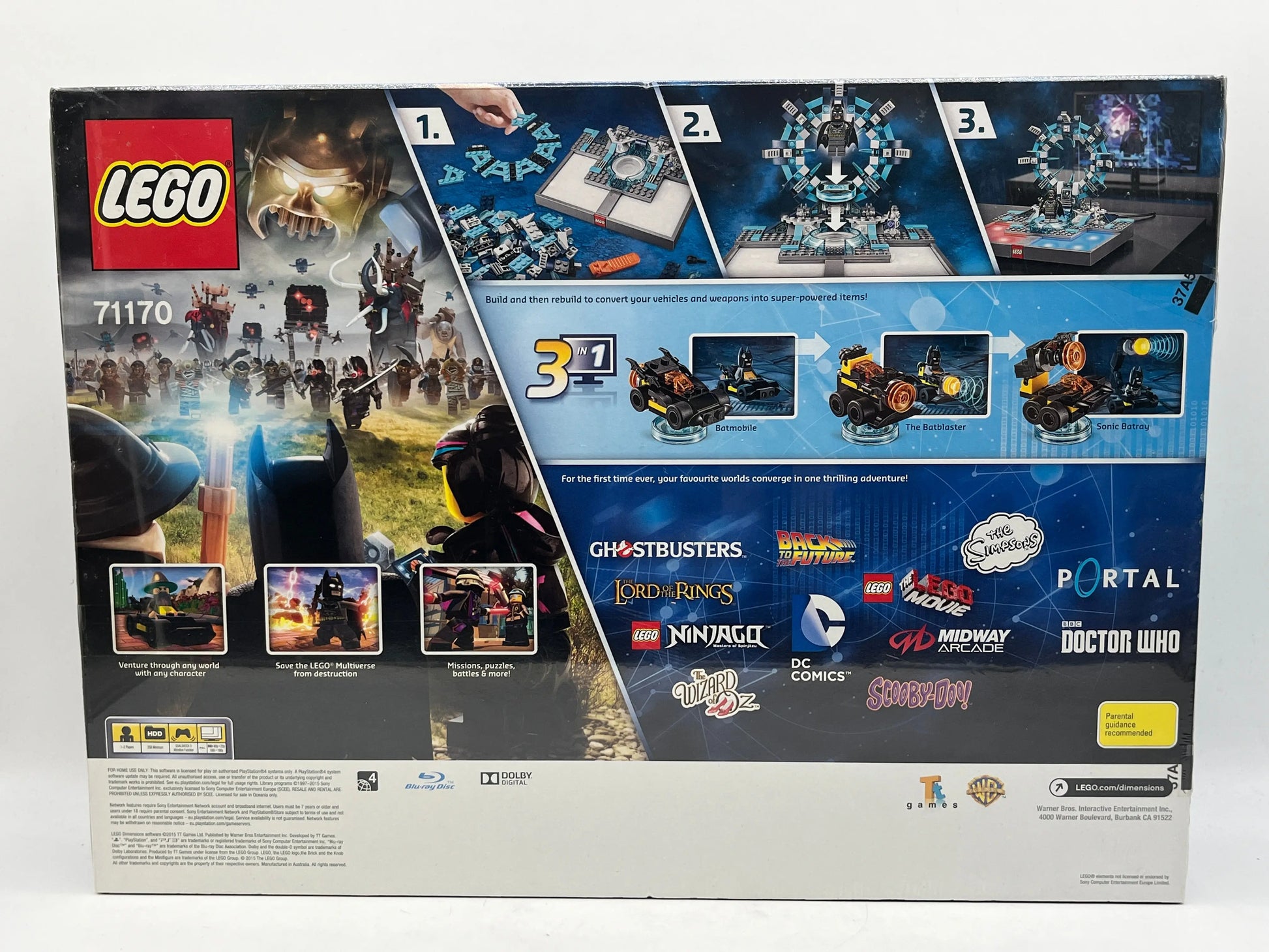 Lego Dimensions- PS3 Started Pack 71170 - Factory Sealed FRENLY BRICKS - Open 7 Days