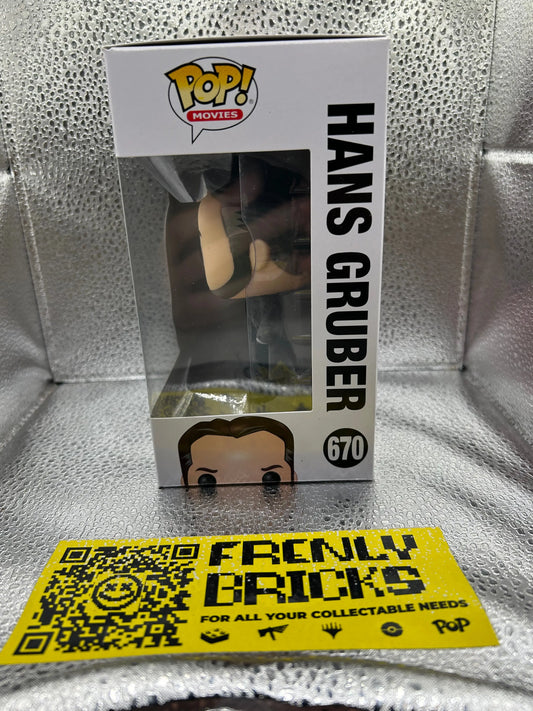 Pop Vinyl Die Hard #670 Hans Gruber FRENLY BRICKS - Open 7 Days