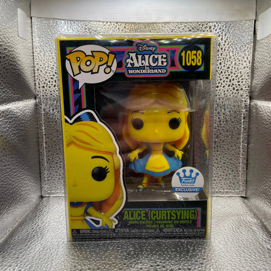 ALICE IN WONDERLAND ALICE CURTSYING BLACK LIGHT FUNKO POP VINYL FIGURE #1058 NEW FRENLY BRICKS - Open 7 Days